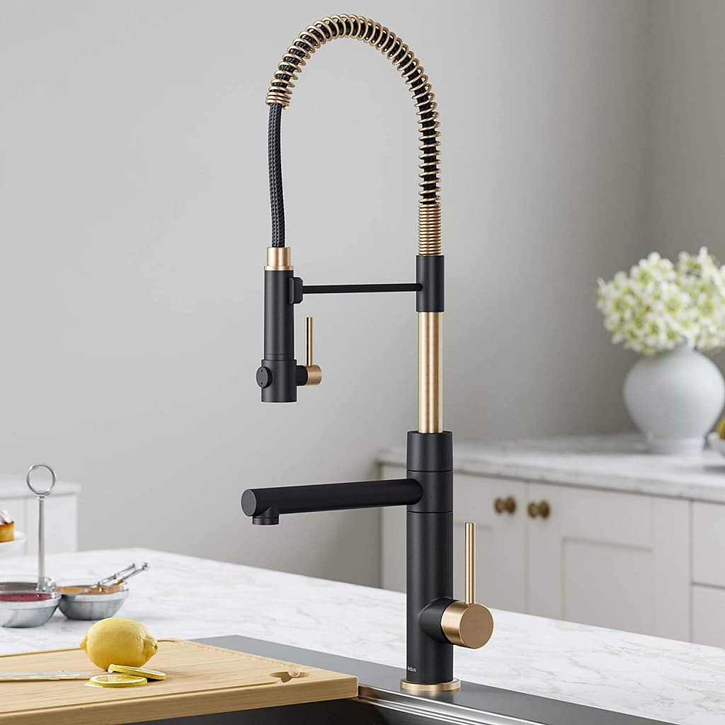 Kraus Artec Pro Kitchen faucet KPF-1603SFACBMB
