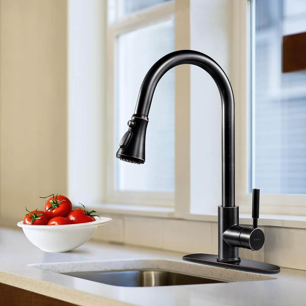 SOKA Pull Down Kitchen Faucet Under $50