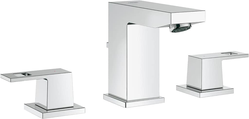 Grohe 2037000A Eurocube Widespread Bathroom Faucet