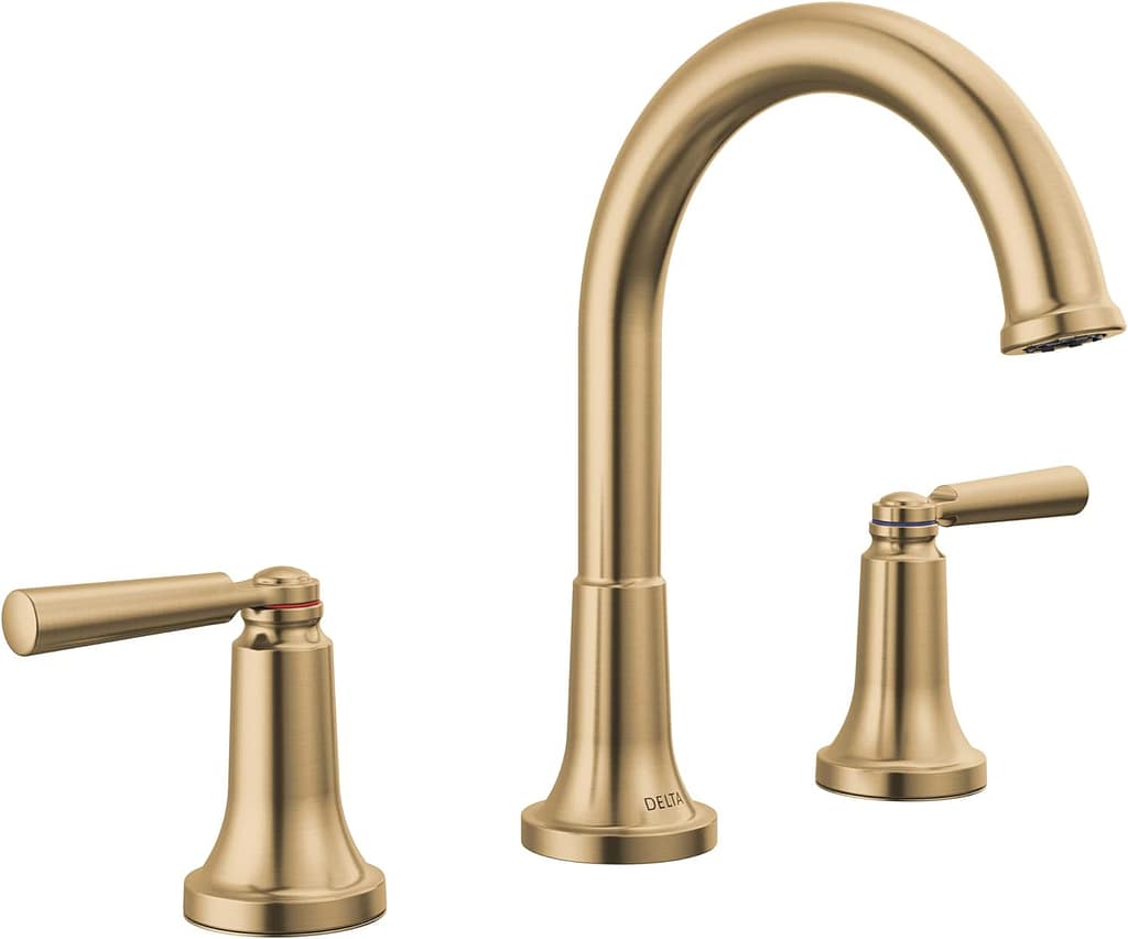 Delta Saylor Gold Widespread Bathroom Faucet
