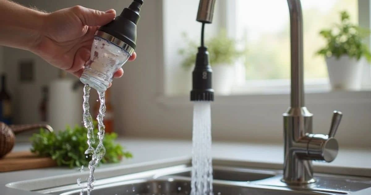 How to Clean Kitchen Faucet Spray Head