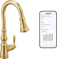 Moen Weymouth Brushed Gold Touchless Kitchen Faucet