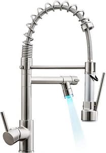 Qomolangma Commerical Kitchen Faucet LED Light