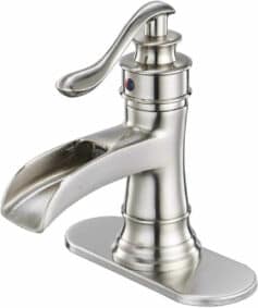 BWE Waterfall Single Handle Bathroom Faucet