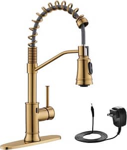 GIMILI Brushed Gold Touchless Kitchen Faucet