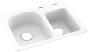 Swanstone White Kitchen Sink KS02518DB.010-2C