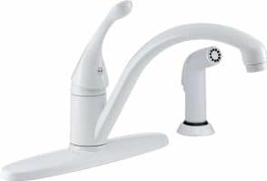 Delta White Kitchen Faucet Collins 440-WH-DST