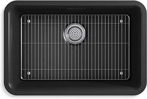 KOHLER K-28000-CM1 Cairn 27 inch Black Kitchen Sink