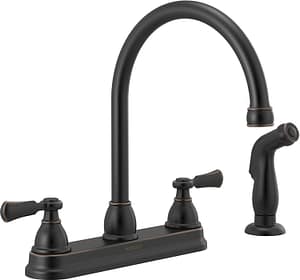 Peerless Oil-Rubbed Bronze Two-Handle Kitchen Faucet