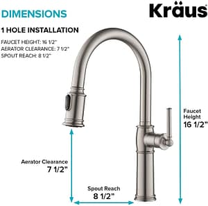 Kraus KPF-1682SFS Sellette Kitchen Faucet