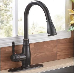 SHACO Single Handle Oil Rubbed Bronze Kitchen Faucet