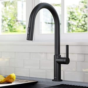 Kraus Black Kitchen Faucet Oletto KPF-2820MBSFSB
