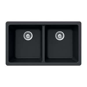 HOUZER M-200U MIDNITE Black Kitchen Sink
