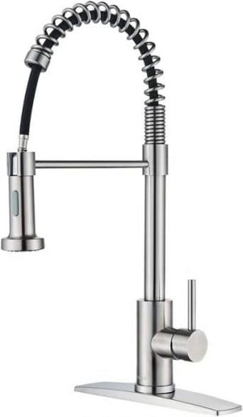 FORIOUS Commercial Kitchen Faucet with Pull-down Sprayer