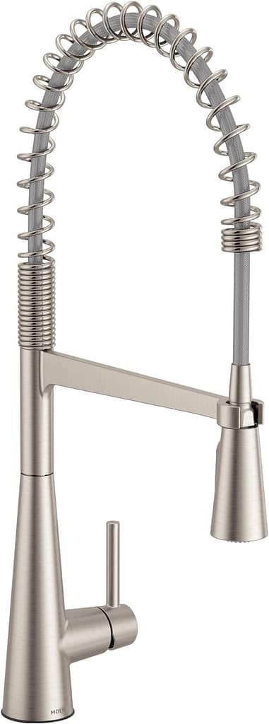 Moen Sleek Spot Resist Stainless Spring Pulldown Kitchen Faucet