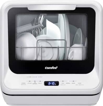 COMFEE Minilite White Countertop Dishwasher