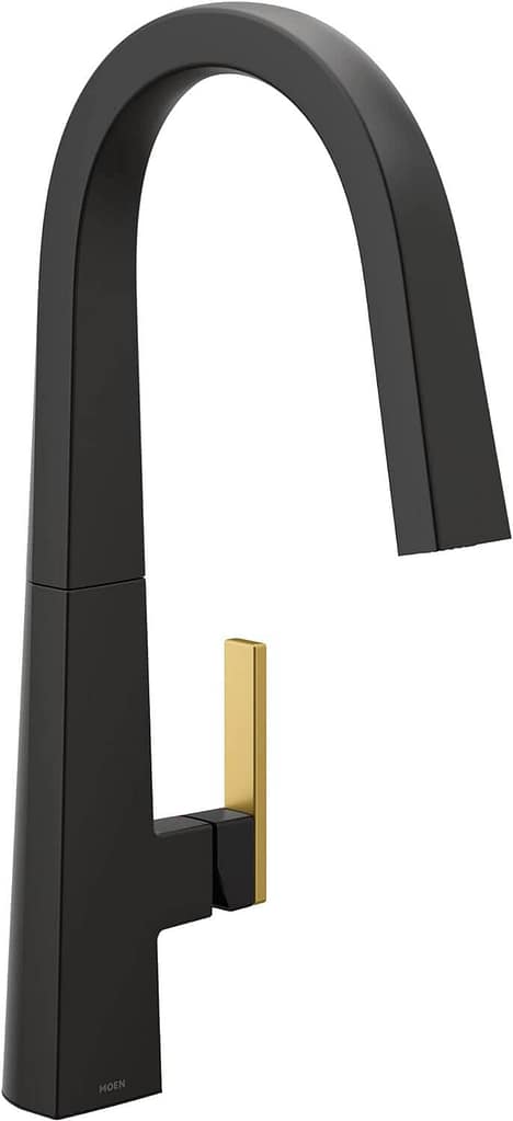 Moen Black and Gold Kitchen Faucet