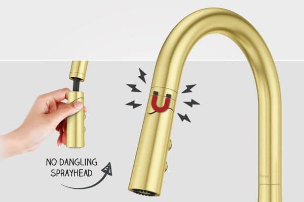 Pfister Ceylon Kitchen Faucet MagnePfit™ Docking Technology