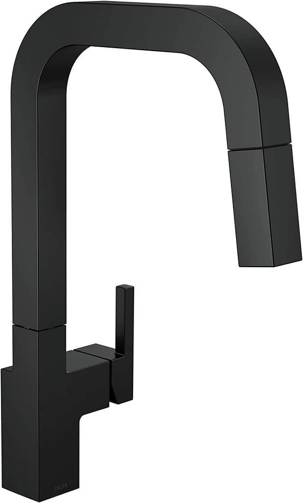 Delta Black Modern Kitchen Faucets Junction 19825LF-BL