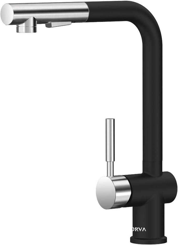 TORVA Black Pull Down Kitchen Faucets