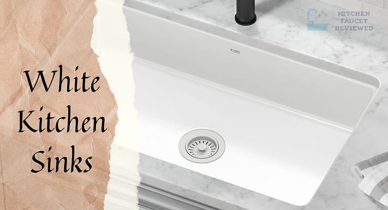 white kitchen sink