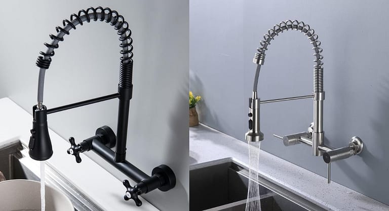 wall mount kitchen faucet