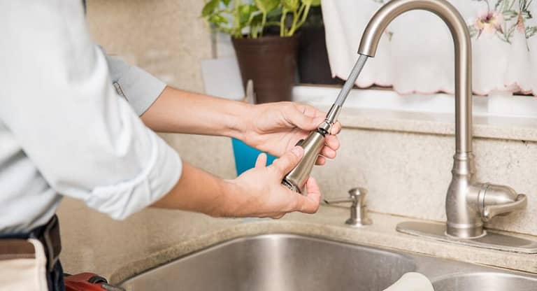 Kitchen Faucet Leaking from Swivel