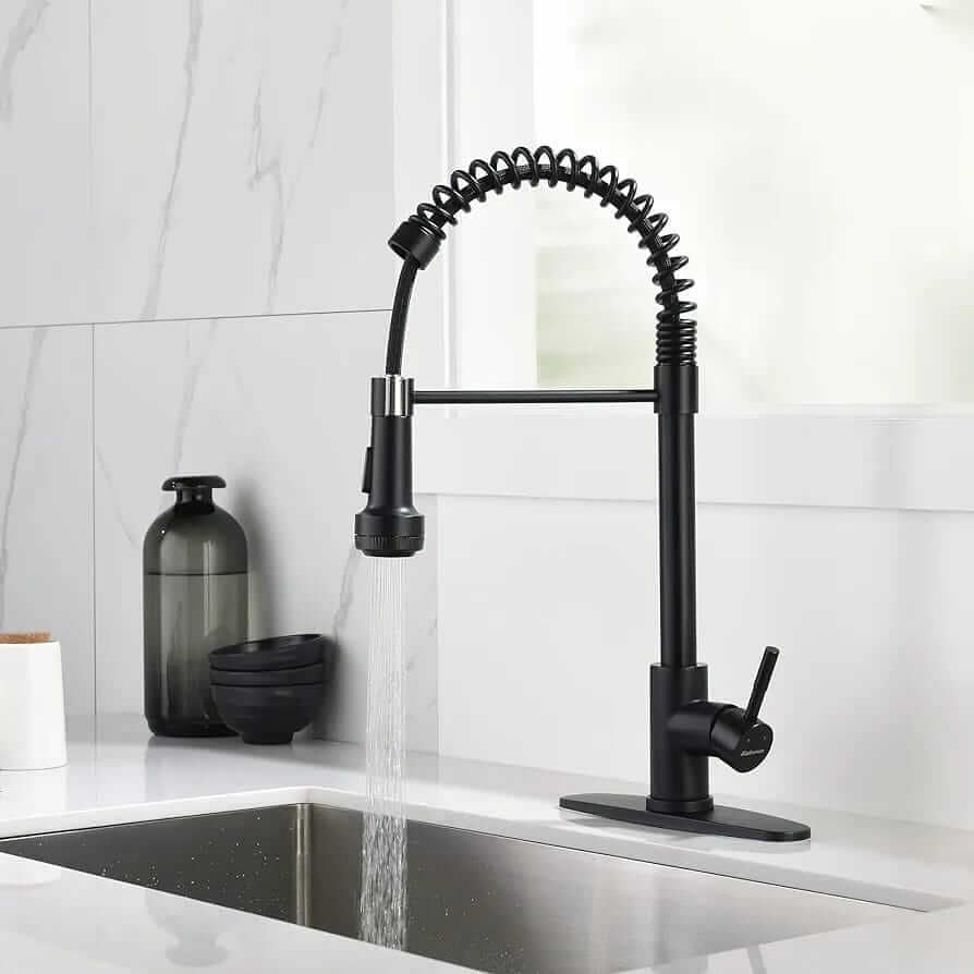 Rainovo Black Kitchen Faucet Under $50