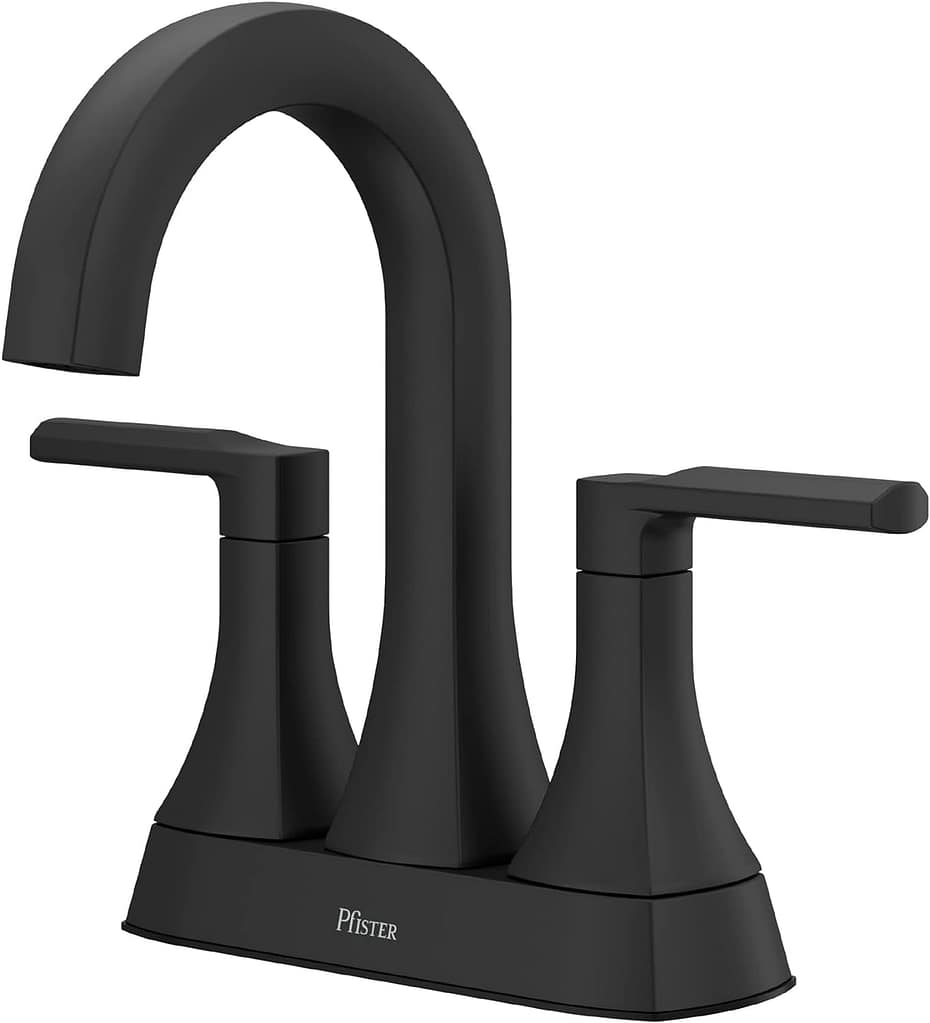 Pfister Vaneri Black Bathroom Sink Faucet