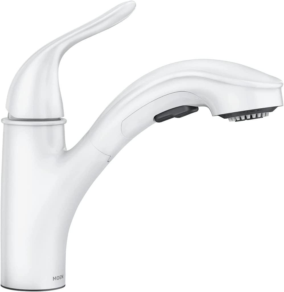 Moen White Kitchen Faucet Brecklyn 87557W