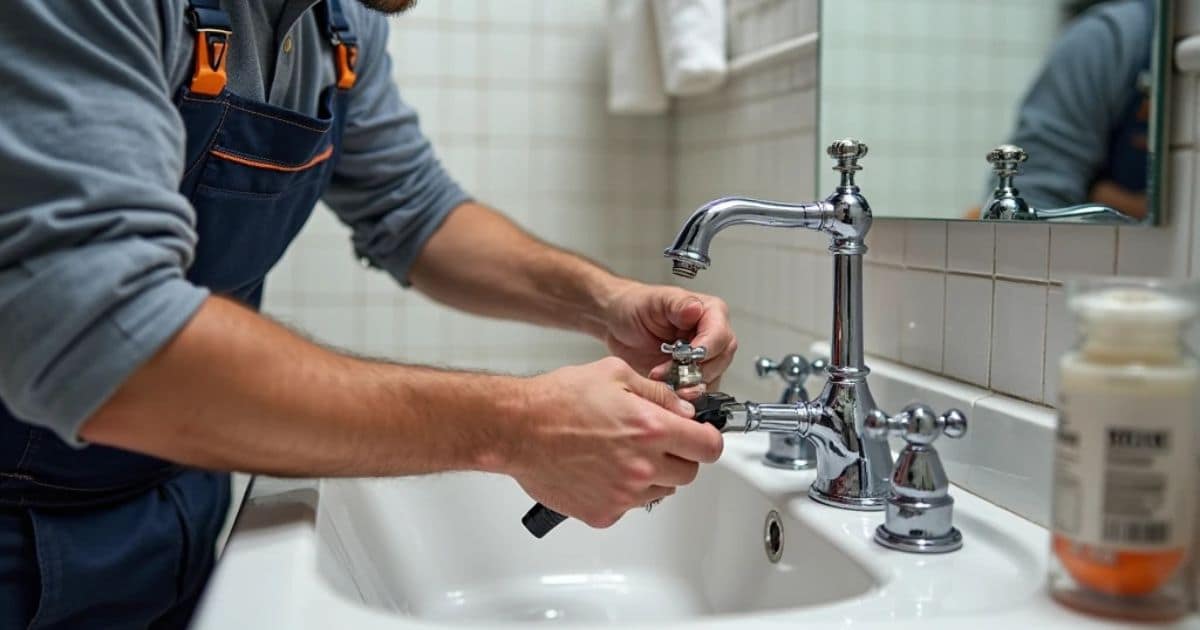 How do you install a Double-handle Pfister bathroom faucet