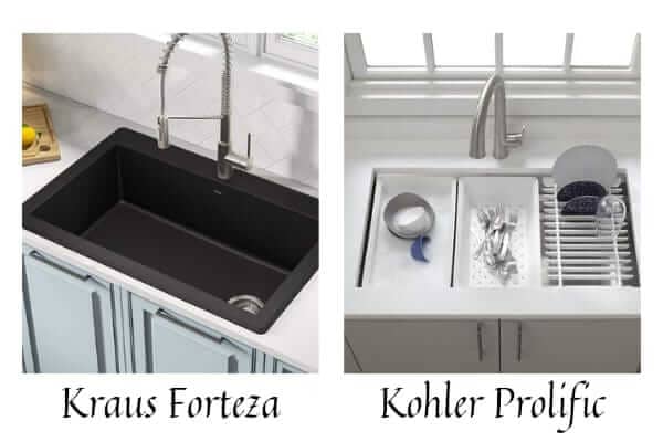 forteza sink in kitchen picures