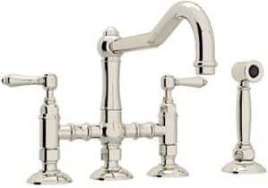 Rohl A1458LMWSPN-2 Two Handle Kitchen Faucet